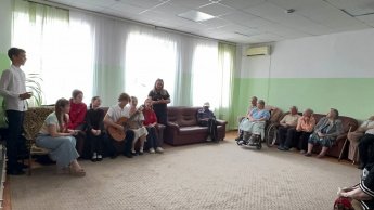 Сегодня наша команда провела концерт в социально-реабилитационном отделении МБУ ЦСО Цимлянского района
